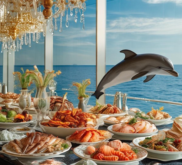 海鲜宴请海鲜之神，海豚湾酒店的高端美食盛宴